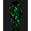 The Children’s Place boys Long Sleeve Fleece Hooded Zip Front One Piece Pajamas(Sports Glow)