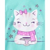 The Children’s Place girls Assorted Everyday Long Sleeve Graphic T-shirts(Cat/Xolotl/Fox 3-pack)