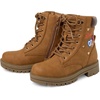 The Children’s Place girls Lace Up Combat Boots(Tan Patchwork)