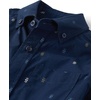 The Children’s Place,Boys,Long Sleeve Poplin Button Down Shirt,Tidal Geo,X-Small