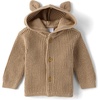 The Children’s Place Baby Boys’ and Newborn Long Sleeve Hooded Button Front Sweater(Baby Doe)