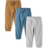 The Children’s Place Baby Boys’ and Toddler Active Fleece Jogger Pants,3-Pack