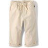 The Children’s Place Baby Boys’ and Toddler Boys Roll Cuff Pull on Chino Pants(Hay Stack)