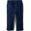 The Children’s Place Baby Boys’ and Toddler Boys Roll Cuff Pull on Chino Pants(Tidal)
