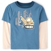 The Children’s Place Baby Boys’ and Toddler Layered Long Sleeve T-Shirt(Construction)
