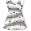 The Children’s Place Baby and Toddler Girls’ Short Sleeve Casual Dresses(Cherry Stripes)