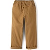 The Children’s Place Boys’ Roll Cuff Pull on Chino Pants(Carmel Bars)