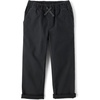 The Children’s Place Boys’ Roll Cuff Pull on Chino Pants(Washed Black)