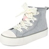 The Children’s Place Girls Casual Lace Up Hi Top Sneakers(Denim Blue)