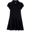 The Children’s Place Girls’ Pique Polo Dress(Black Wash)