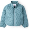 The Children’s Place Girls’ Water and Wind-resistant Quilted Packable Puffer Jacket(Stormwater)