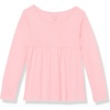 The Children’s Place Girls and Toddler Long Sleeve Everyday Casual Knit Shirt(Bright Pink)