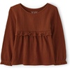 The Children’s Place Girls and Toddler Long Sleeve Everyday Casual Knit Shirt(Hot Spice)