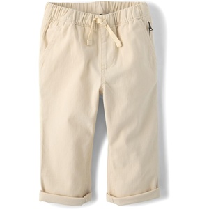 The Children’s Place Baby Boys’ and Toddler Boys Roll Cuff Pull on Chino Pants(Hay Stack)