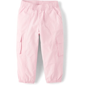 The Children’s Place Baby Girls’ and Toddler Cargo Jogger Pant(Rose Mist)
