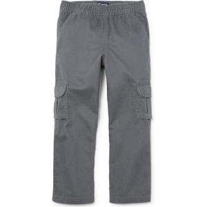The Children’s Place Boys’ Pull on Cargo Pants(Gray Steel Single)