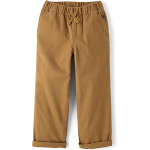 The Children’s Place Boys’ Roll Cuff Pull on Chino Pants(Carmel Bars)