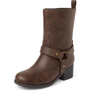 The Children’s Place Girls’ And Toddler Girls Low Heel Boots(Dk Brown)