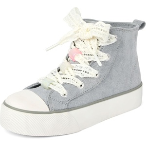 The Children’s Place Girls Casual Lace Up Hi Top Sneakers(Denim Blue)