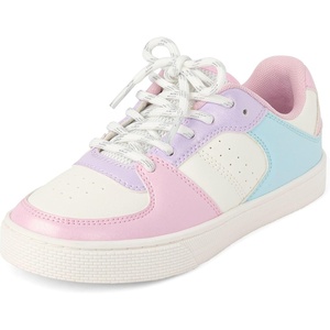The Children’s Place Girls Casual Lace Up Low Top Sneakers(Multi Colorblock)