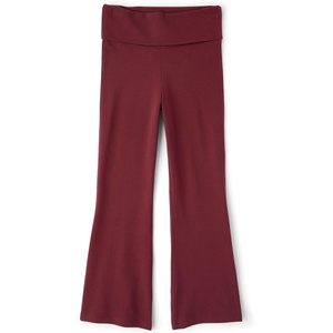 The Children’s Place Girls’ Foldover Flare Leggings(Bittersweet)