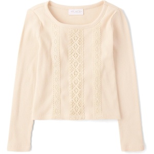 The Children’s Place Girls’ Long Sleeve Baby Tee(Frappe)