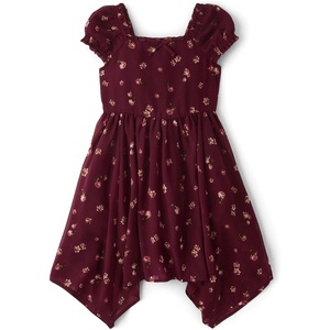 The Children’s Place Girls’ Short Sleeve Dressy Dress(Sugar Beet)