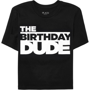 The Children’s Place Girls’ Short Sleeve Graphic T-shirts (5-Pack)(Birthday Dude)
