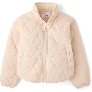 The Children’s Place Girls’ Water and Wind-resistant Quilted Packable Puffer Jacket(Frappe)