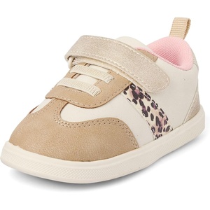 The Children’s Place Girls’ and Toddler First Steps Adjustable Low Top Sneakers(Gold)