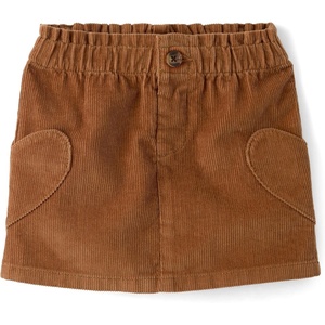 The Children’s Place Girls’ and Toddler Girl Corduroy Skirts(Clove Spice)