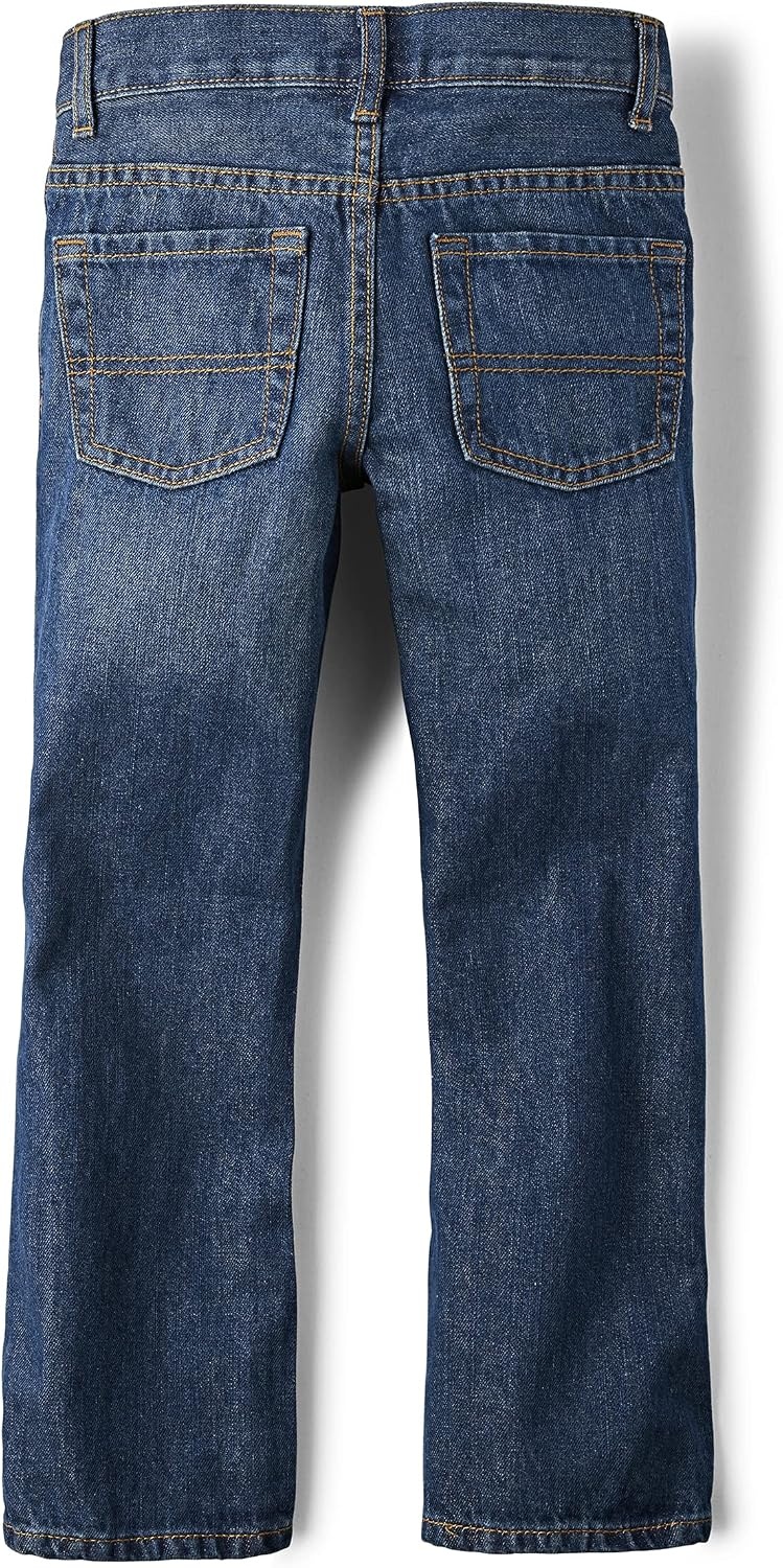 image:imageThe Childrens Place Boys Bootcut JeansDark Jupiter 2pack