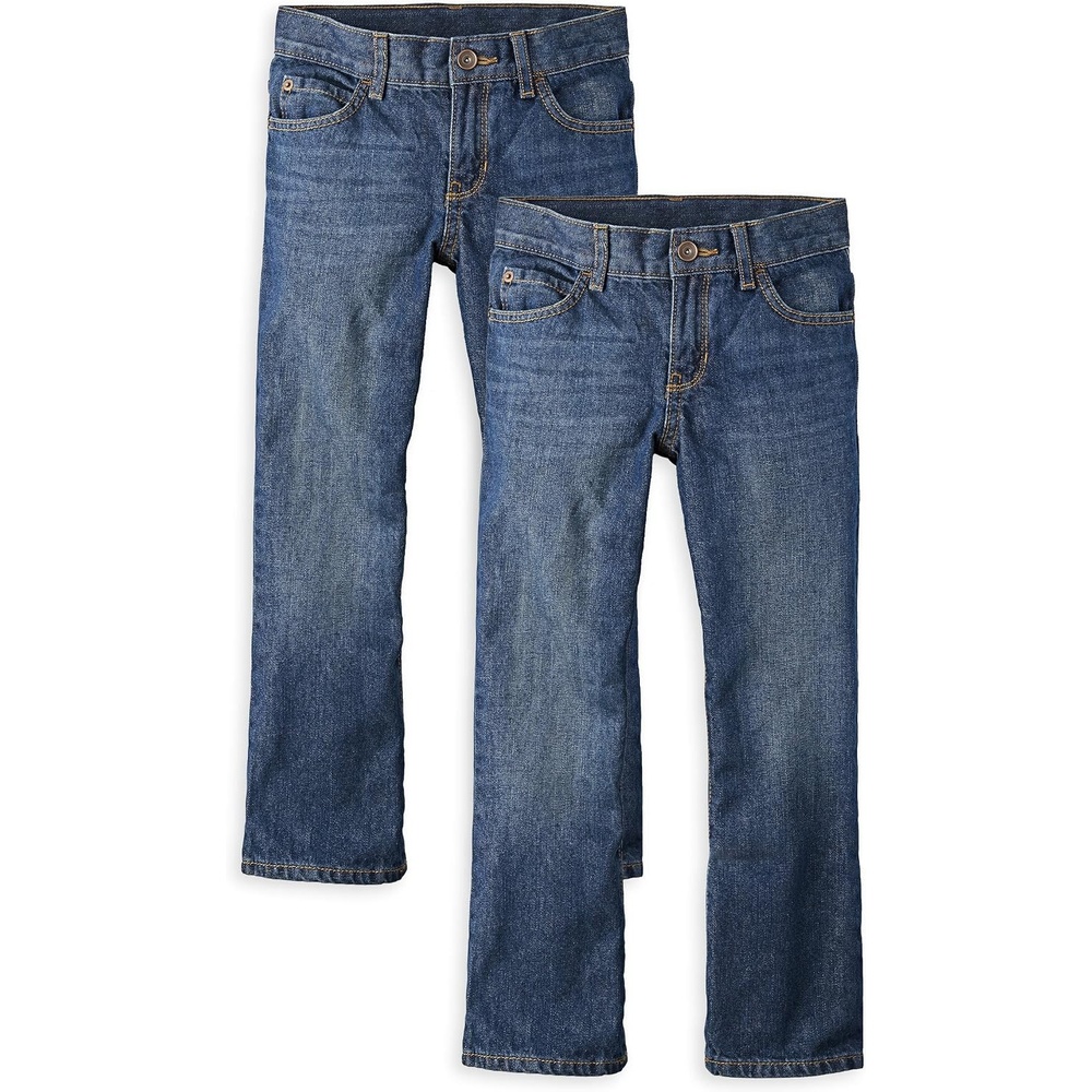 image:imageThe Childrens Place Boys Bootcut JeansDark Jupiter 2pack