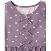 The Children’s Place Girls’ Short Sleeve Casual Dress(Pink Melon Hearts)