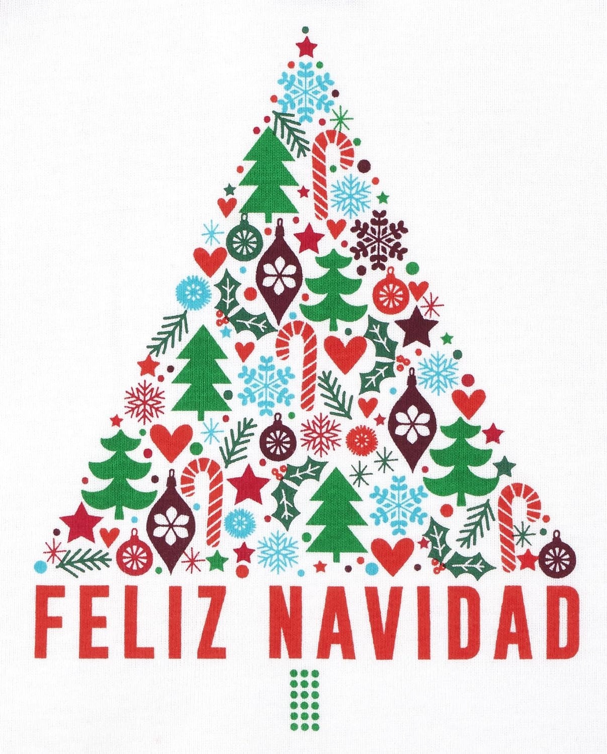 image:imageThe Childrens Place Family Matching Christmas Pajama Sets CottonFeliz Navidad Fairisle