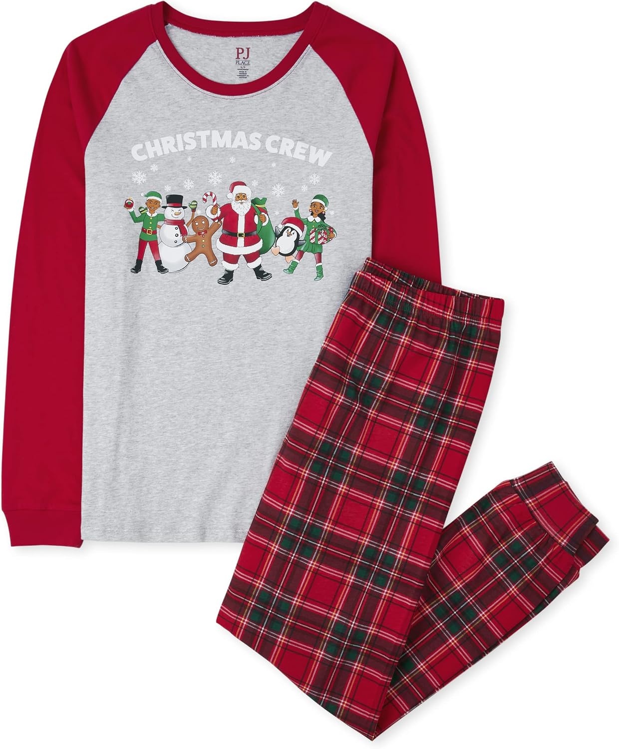 image:imageThe Childrens Place Family Matching Holiday Long Sleeve Pajama Sets CottonXmas Crew