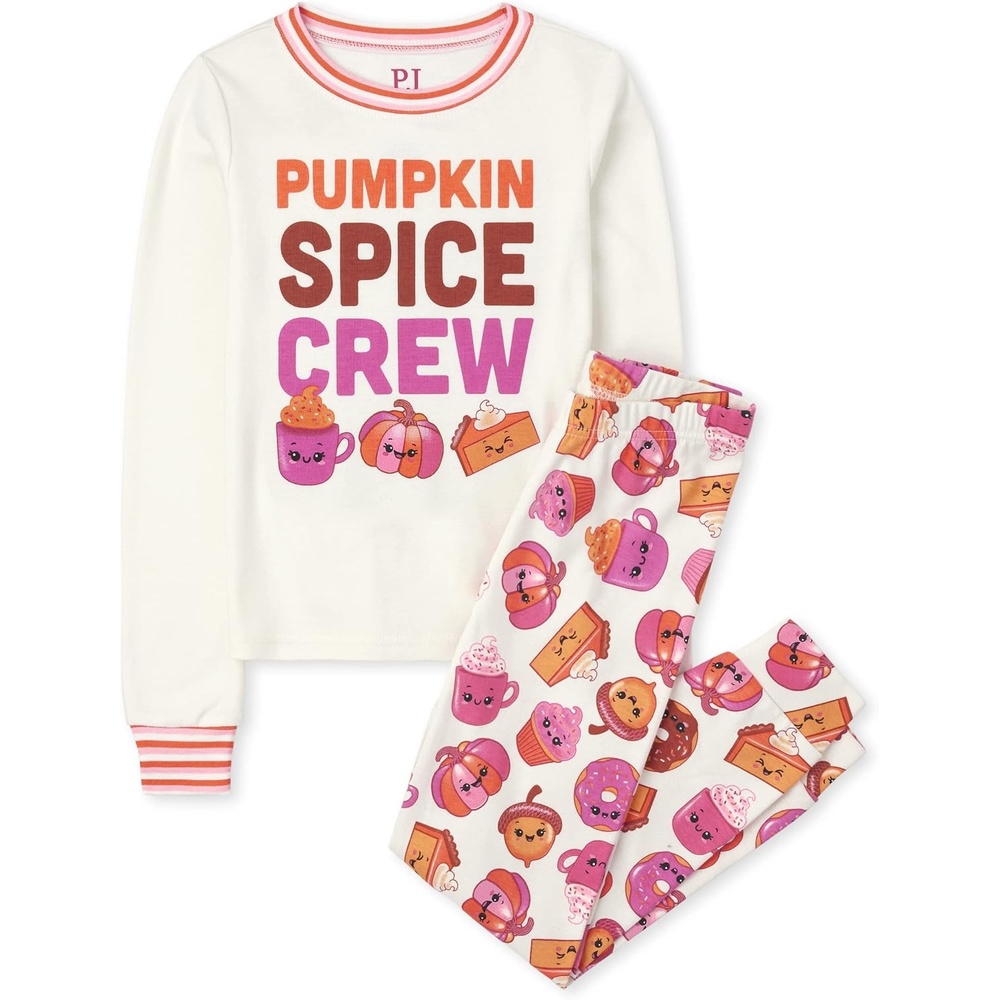 image:imageThe Childrens Place Baby Family Matching Pajamas Sets Snug Fit 100 Cotton Adult Big Kid Toddler BabyPumpkin Spice