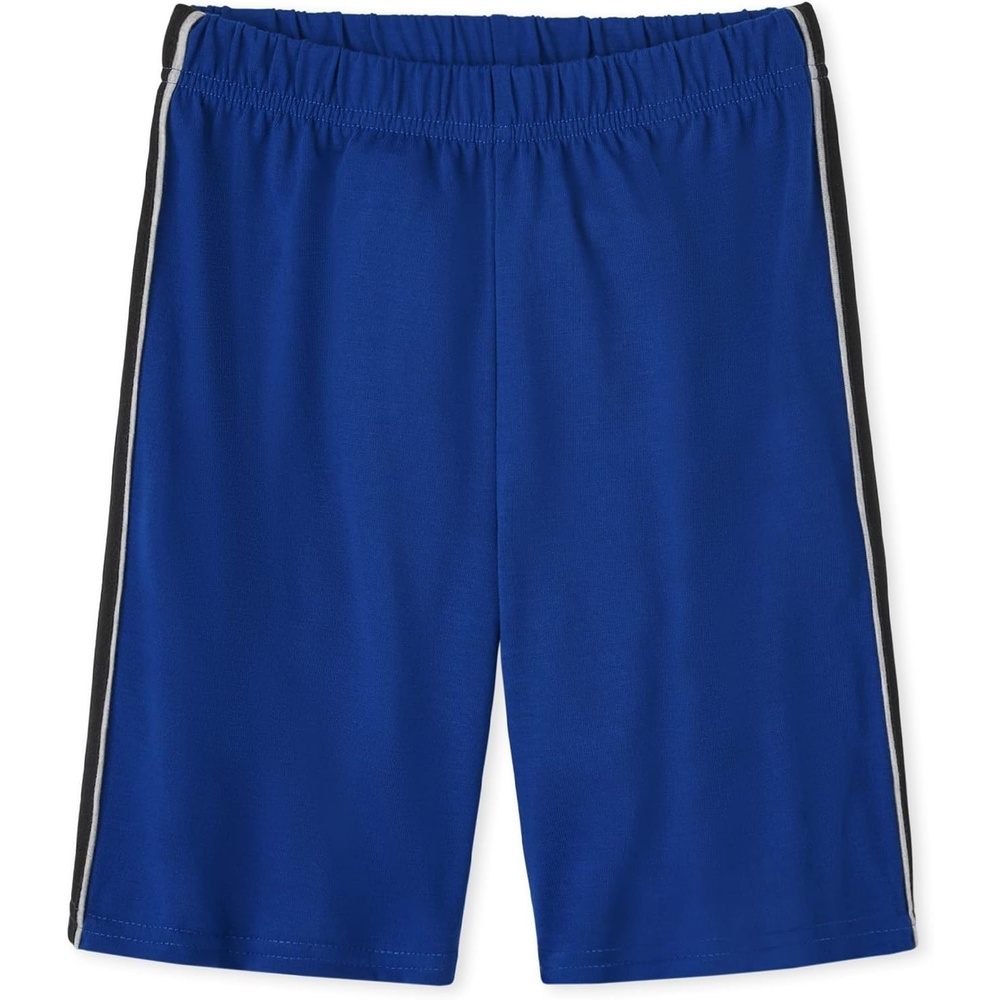 image:imageThe Childrens Place Boys Boys Side Stripe Jersey Pajama ShortsEdge Blue