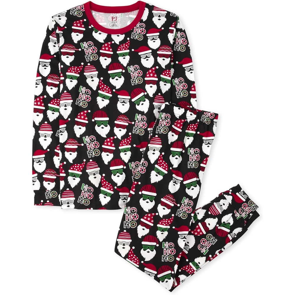 image:imageThe Childrens Place Family Matching Christmas Pajama Sets CottonSanta Allover