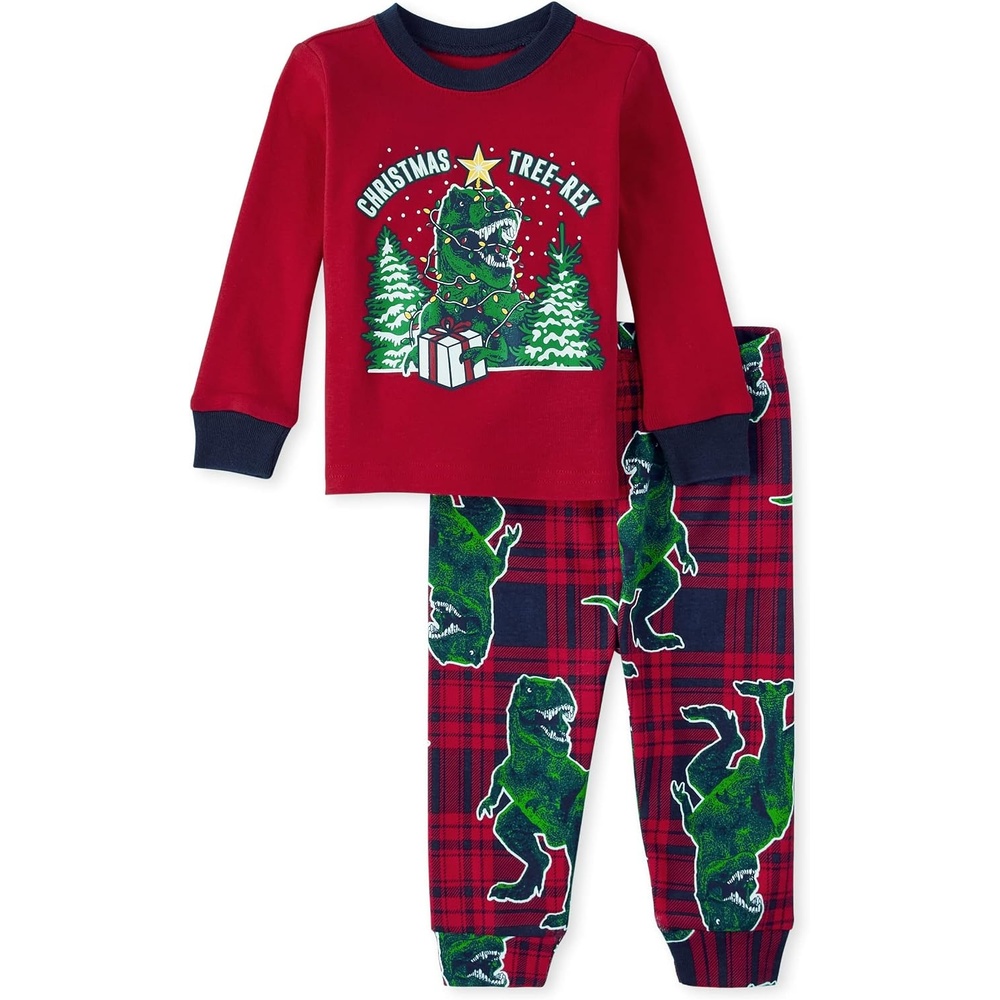 image:imageThe Childrens Place Family Matching Christmas Pajama Sets CottonTreerex