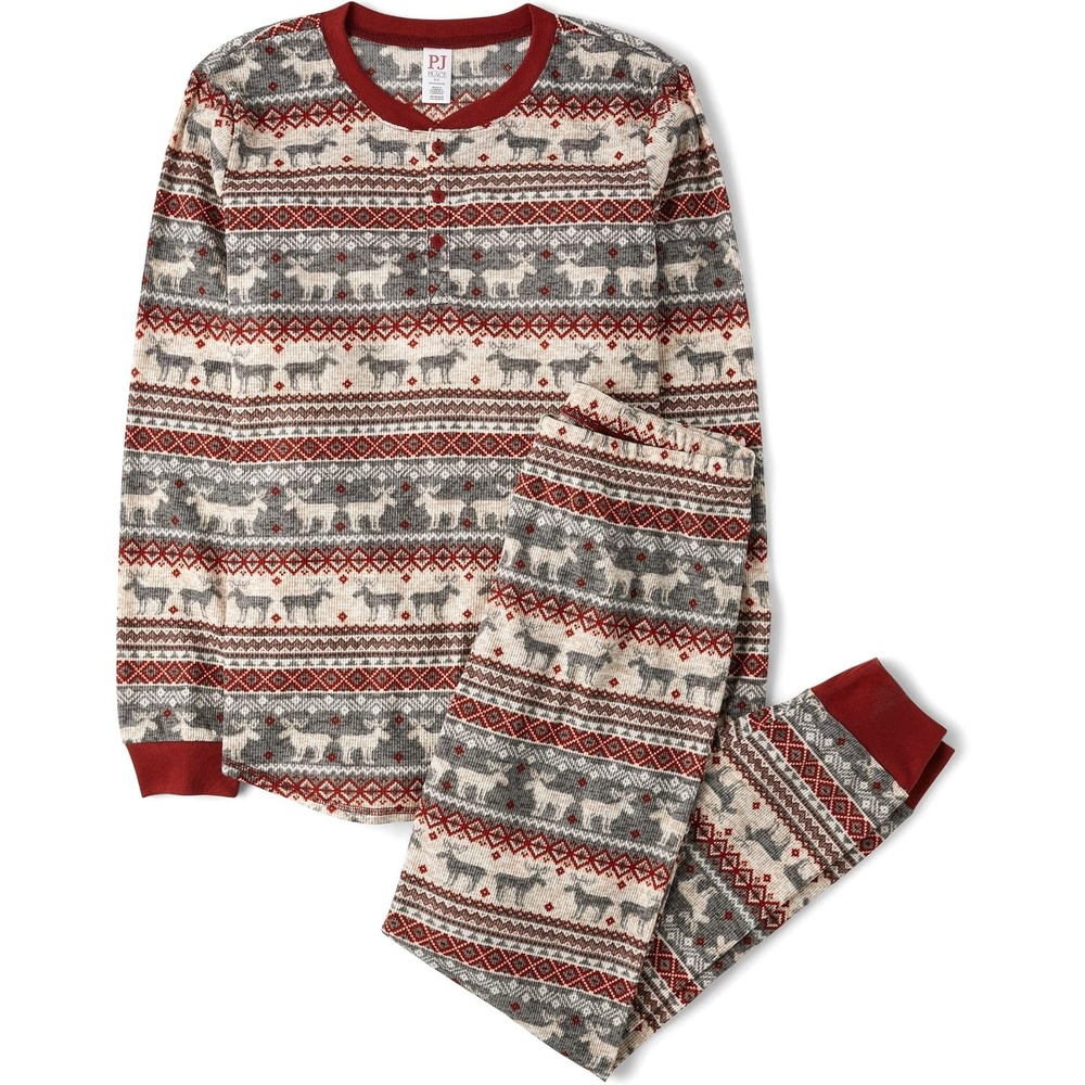 image:imageThe Childrens Place Family Matching Holiday Pajama Sets ThermalMoose Fairisle