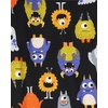 The Children’s Place Baby, Toddler and Big Kids’ Siblings Matching Halloween Pajama Sets, Cotton(Monsters)
