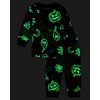 The Children’s Place Baby and Kids’ Sibling Matching Halloween and Holiday Pajama Sets, Cotton(Graffiti Glow)