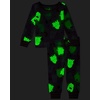 The Children’s Place Baby and Kids’ Sibling Matching Halloween and Holiday Pajama Sets, Cotton(Pink Ghosts Glow)