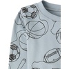 The Children’s Place Boys’ 100% Snug Fit Cotton Long Sleeve Top and Pants,2-piece Pajama Sets(Sports Ball Doodle)