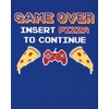 The Children’s Place Boys’ Short Sleeve Top and Shorts Snug Fit 100% Cotton 4 Piece Pajama Set(Glow Pizza)