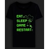 The Children’s Place Boys’ Short Sleeve Top and Shorts Snug Fit 100% Cotton 4 Piece Pajama Set(Pixel Gaming)