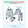 The Children’s Place Family Matching Christmas Pajama Sets, Cotton(Blue Ski)