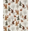 The Children’s Place Family Matching Christmas Pajama Sets, Cotton(Woodland Allover)