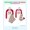 The Children’s Place Family Matching Holiday Long Sleeve Pajama Sets, Cotton(Feliz Navidad Plaid)